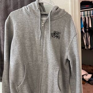 Las Vegas the Venetian Gray Zip-Up Hoodie excellent condition